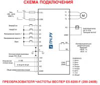 Схема подключения ПЧ Веспер Е5-8200