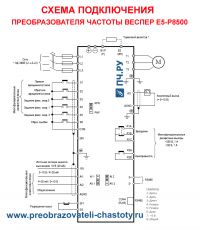 Схема подключения ПЧ Веспер Е5-8500