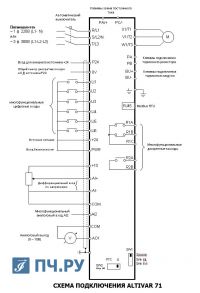 Схема подключения Altivar 71