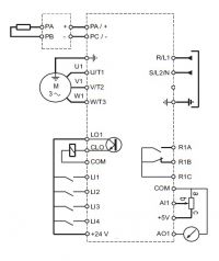 схема подключения  ATV12HU15M2